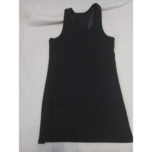 Under Armour Black Ribbed Racerback Athletic Dress Tank Top Women's Small